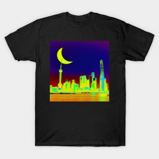 Cyberpunk City Shanghai T-Shirt